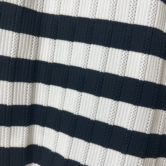 NWOT Happily Grey Striped Knit Halter Tank Top Size Medium | Chic Minimalist - Picture 4 of 6